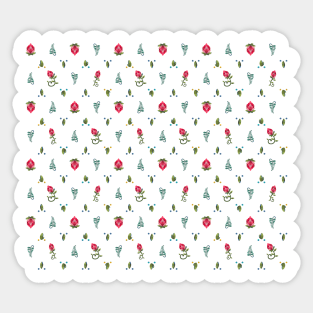 Simple Protea Flower Pattern Sticker